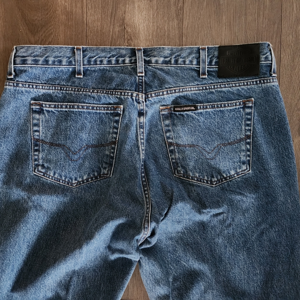 Harley‎ Davidson Jeans Straight Leg Medium Wash Men's Size 40x32